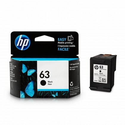 HP 63 Original Ink Black Cartridge